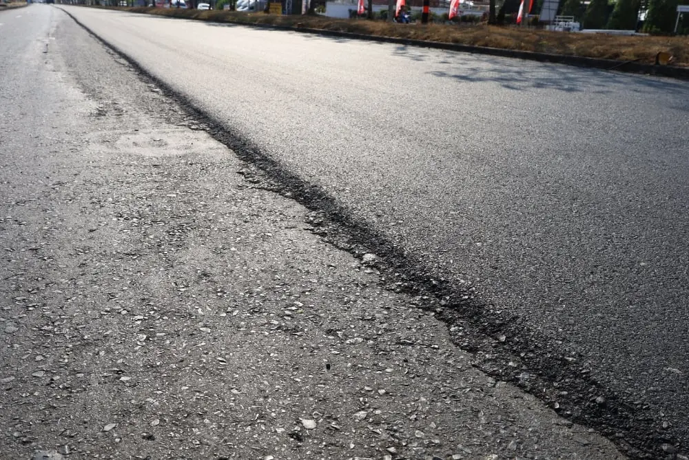 A Melbourne driveway partway through a concrete resurfacing job